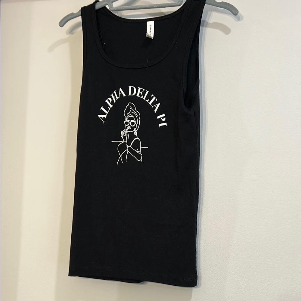 Alpha Delta Pi Black Tank Top